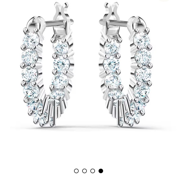 SWAROVSKI Matrix Vittore hoop earrings - Picture 2 of 8